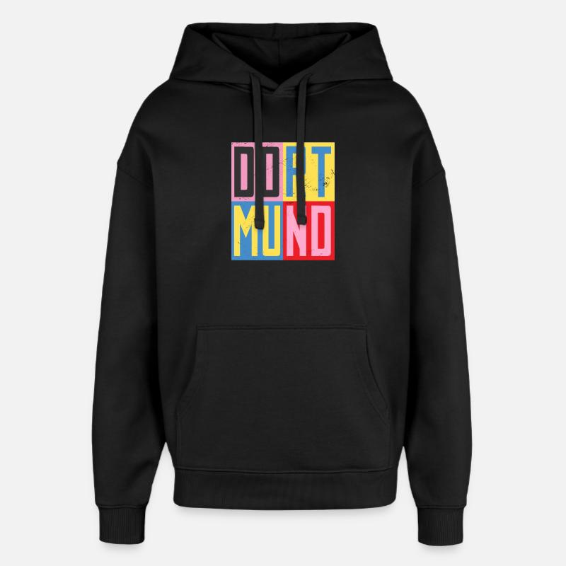 Dortmunder Städte Design - Oversized Unisex Hoodie von Stanley/Stella - Schwarz