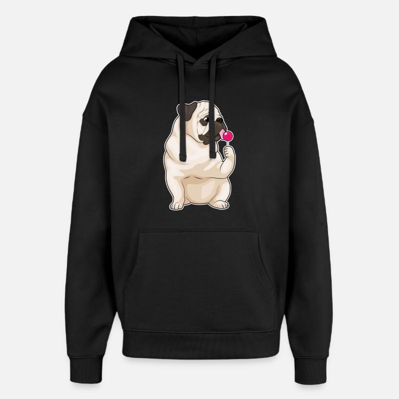 Pulin Lollipop - Sweat à capuche unisexe Stanley/Stella Oversized - noir