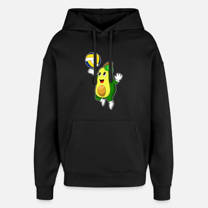 Avocat Volley-ball - Sweat à capuche unisexe Stanley/Stella Oversized - noir
