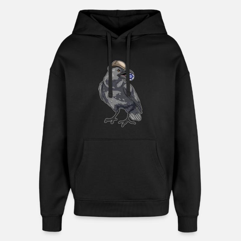 Krähe Poker Pokerchips - Oversized Unisex Hoodie von Stanley/Stella - Schwarz