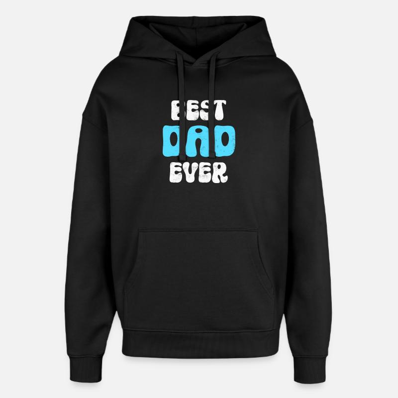 Père Papa - Sweat à capuche unisexe Stanley/Stella Oversized - noir