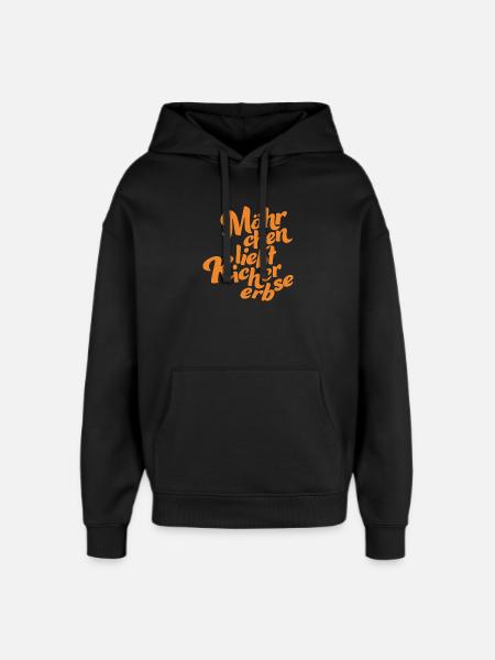 Logo without background orange - Oversized Unisex Hoodie von Stanley/Stella - Schwarz