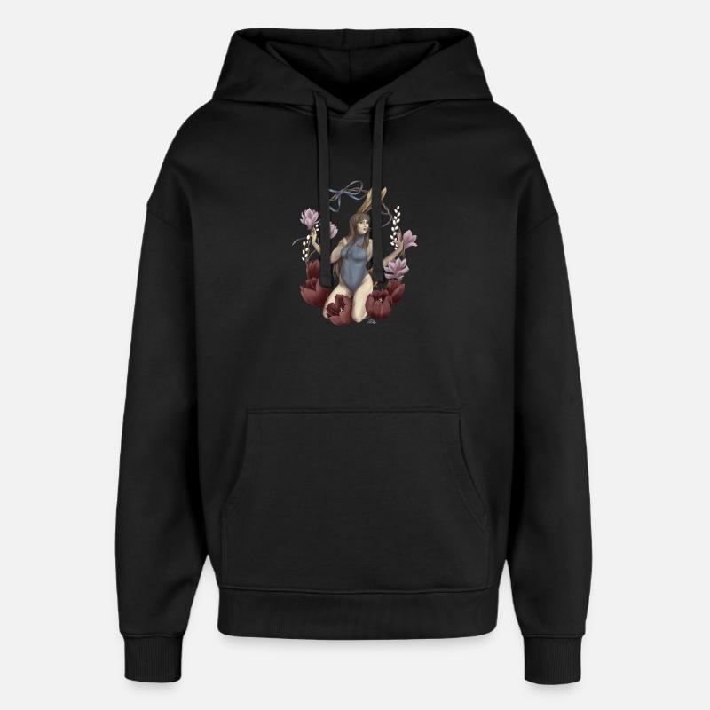 Les vœux printaniers d’Ostara - Sweat à capuche unisexe Stanley/Stella Oversized - noir