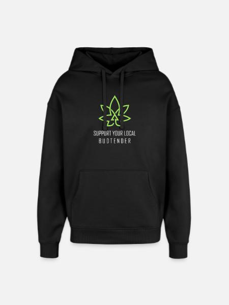 Funny Stoner Outfits - Oversized Unisex Hoodie by Stanley/Stella - black