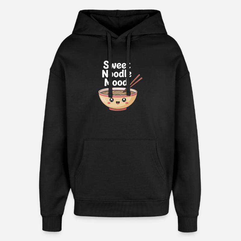 Humeur aux nouilles sucrées - Sweat à capuche unisexe Stanley/Stella Oversized - noir