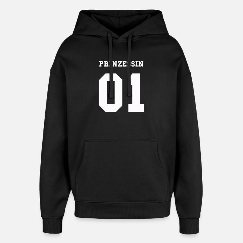 prinzessin_01- - Oversized Unisex Hoodie von Stanley/Stella - Schwarz