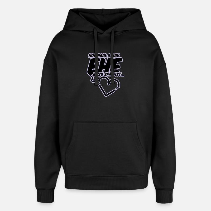 polterabend hochzeit junggesellenabschied - Oversized Unisex Hoodie von Stanley/Stella - Schwarz