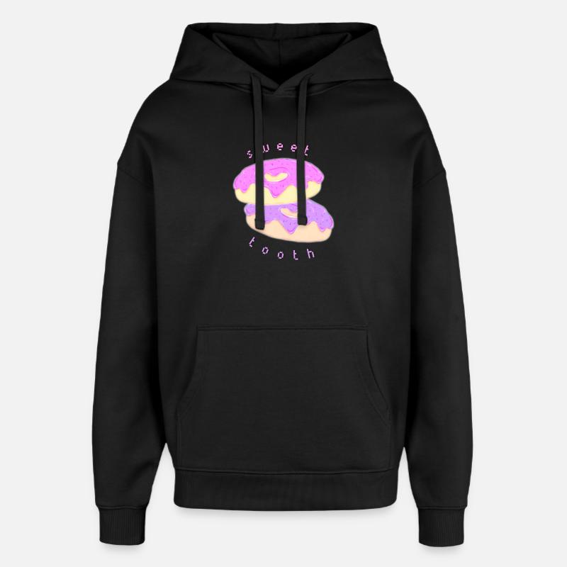 Dent sucrée - Sweat à capuche unisexe Stanley/Stella Oversized - noir