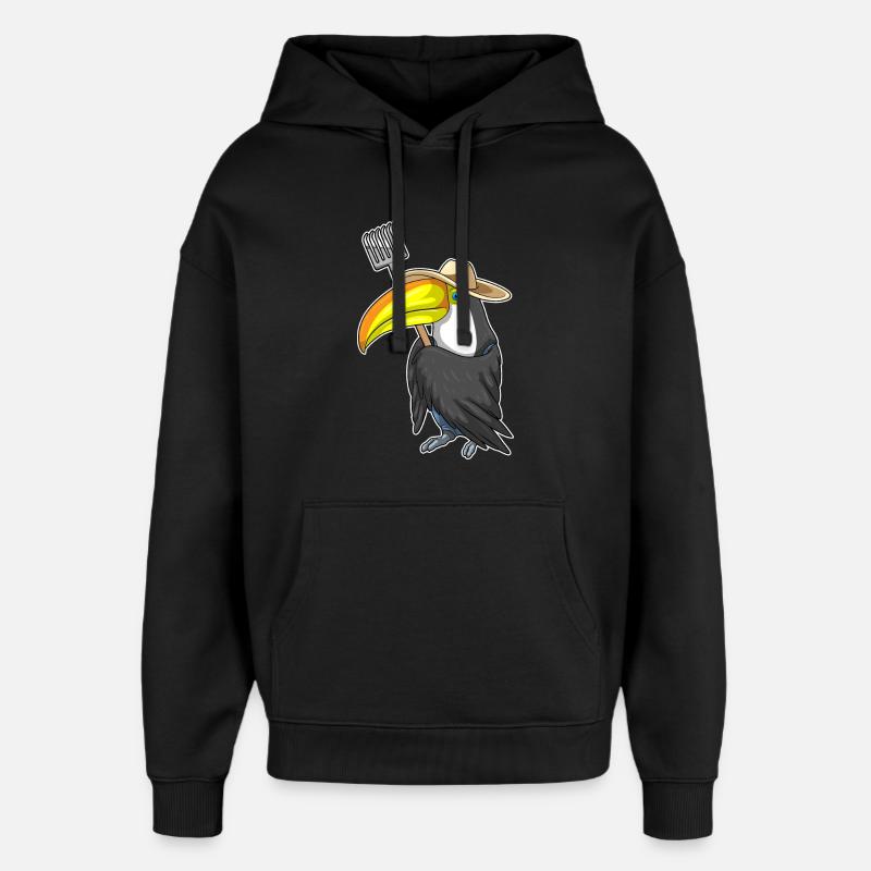 Ferme du Toucan Harke - Sweat à capuche unisexe Stanley/Stella Oversized - noir