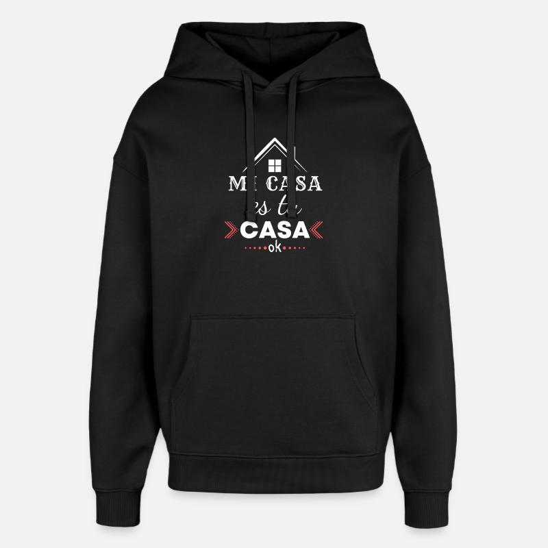 Citation Maison et Confort Quotidien - Sweat à capuche unisexe Stanley/Stella Oversized - noir