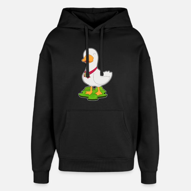 Médaille du canard - Sweat à capuche unisexe Stanley/Stella Oversized - noir