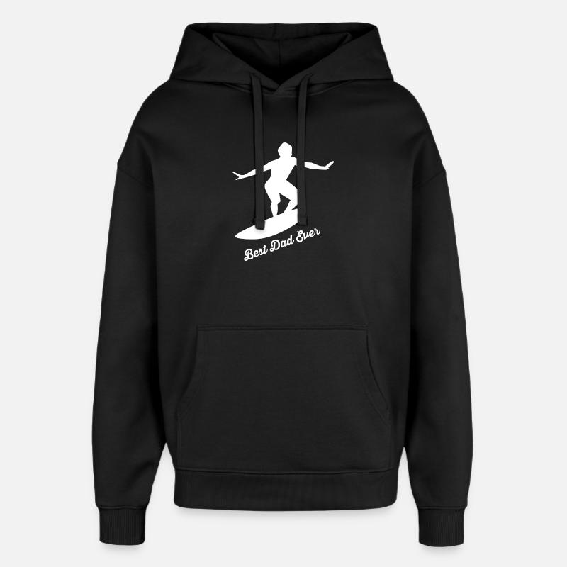 Serfage - Sweat à capuche unisexe Stanley/Stella Oversized - noir
