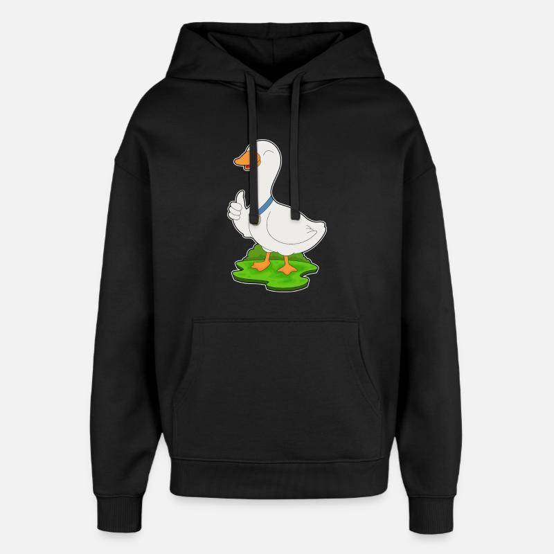 Médaille du canard - Sweat à capuche unisexe Stanley/Stella Oversized - noir