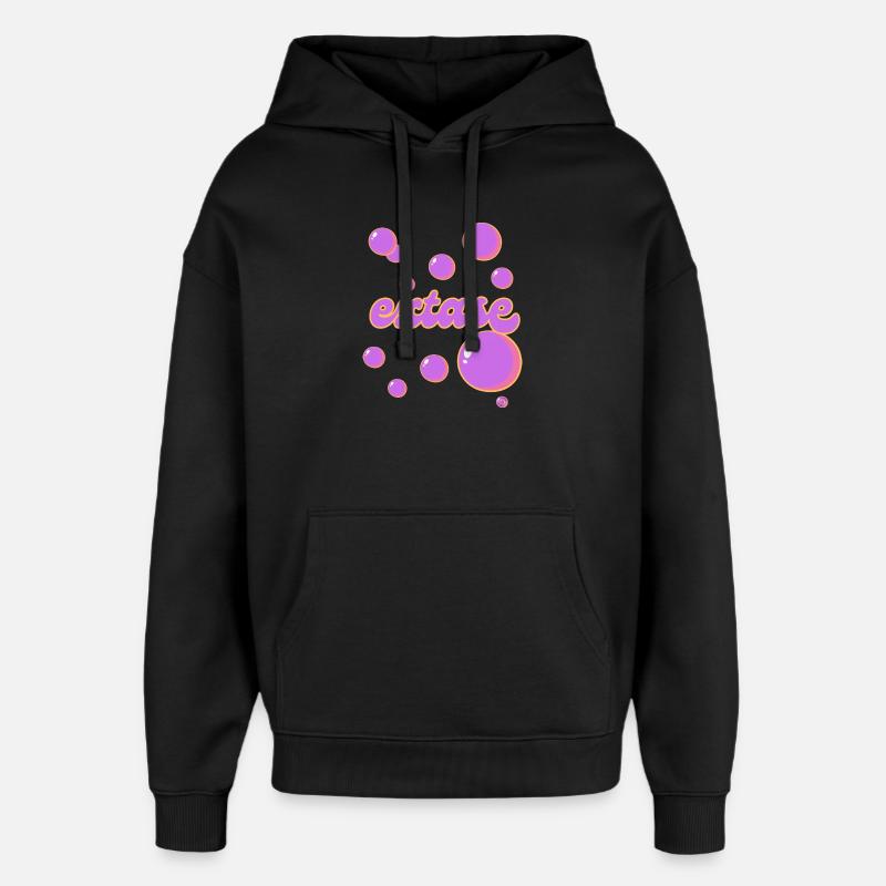 Extase - Sweat à capuche unisexe Stanley/Stella Oversized - noir