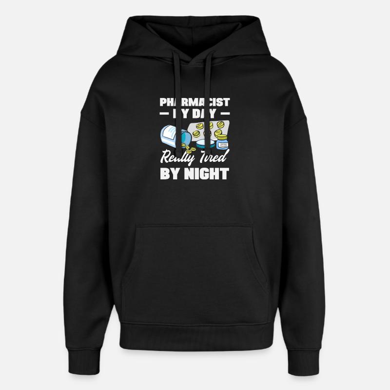 Apotheker Pharmazeutisch-technischer - Oversized Unisex Hoodie von Stanley/Stella - Schwarz