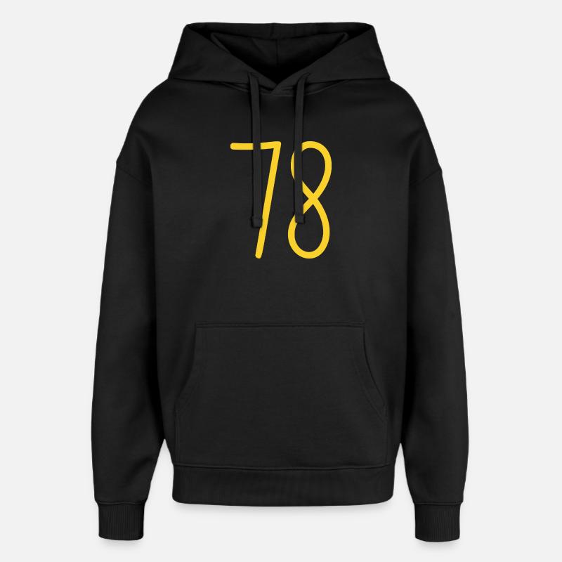78 - Oversized Unisex Hoodie von Stanley/Stella - Schwarz