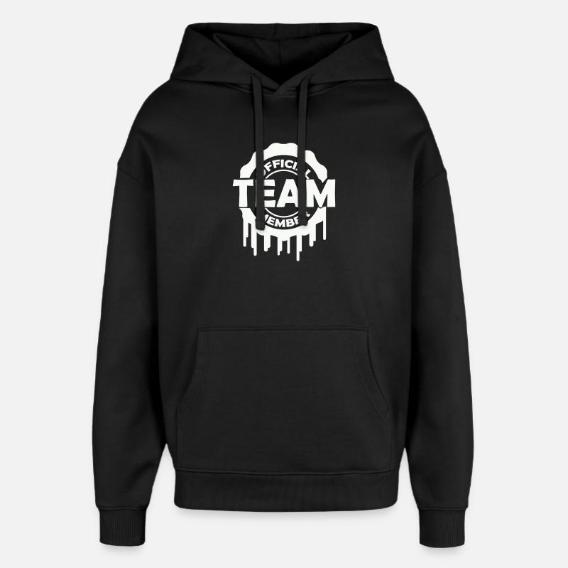 official_team_member - Sweat à capuche unisexe Stanley/Stella Oversized - noir