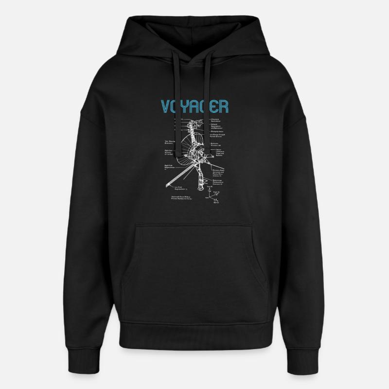 Voyager - Sweat à capuche unisexe Stanley/Stella Oversized - noir