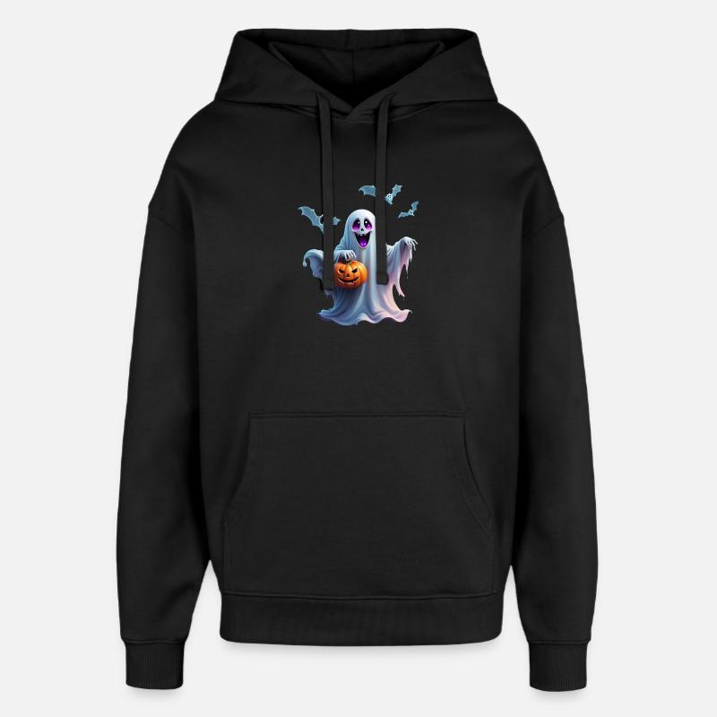 Le charmant design d’Halloween transmet. - Sweat à capuche unisexe Stanley/Stella Oversized - noir