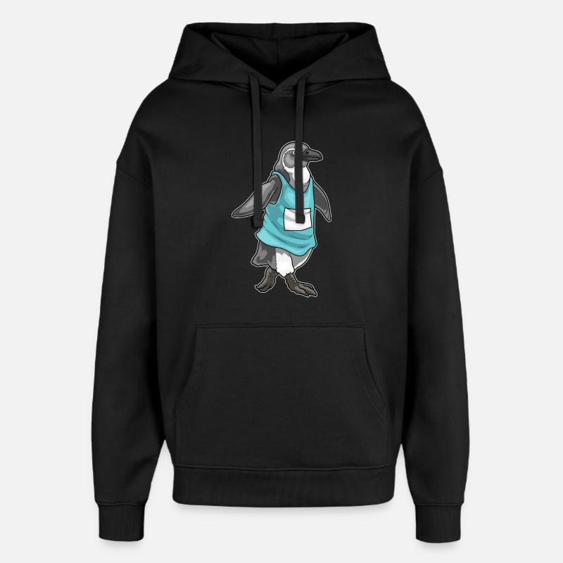 Penguin Jogger Jogging Sport - Sweat à capuche unisexe Stanley/Stella Oversized - noir
