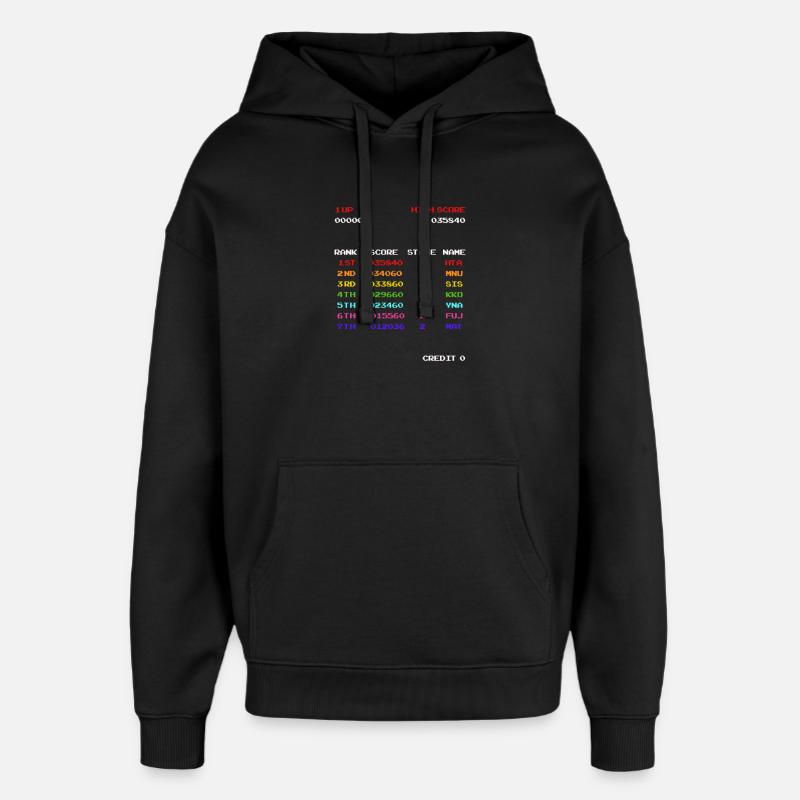 Score élevé - Sweat à capuche unisexe Stanley/Stella Oversized - noir