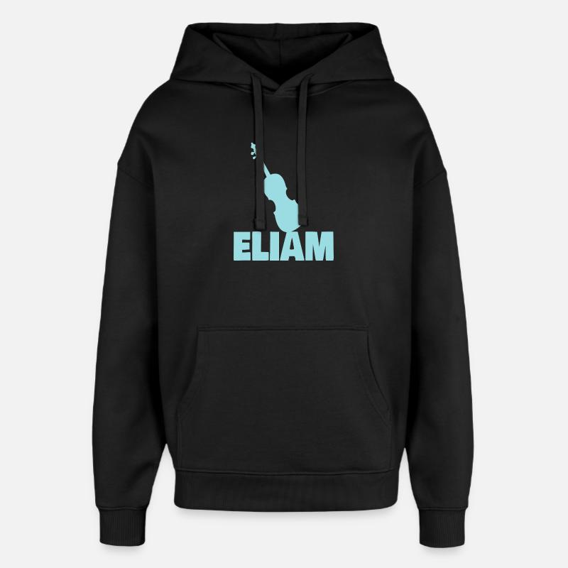 Cadeau pour Eliam - Sweat à capuche unisexe Stanley/Stella Oversized - noir