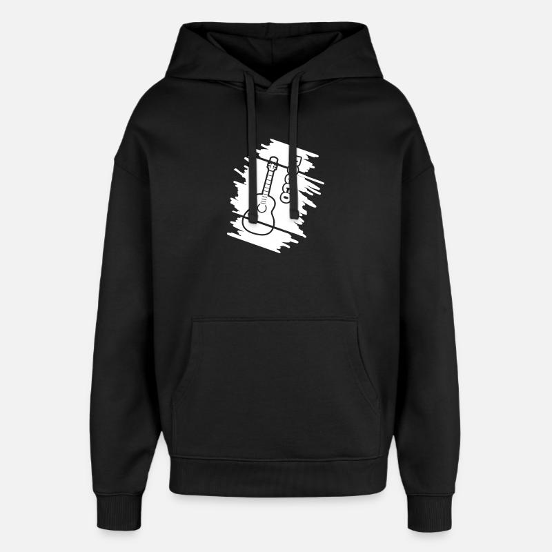 Guitar Rocco - Sweat à capuche unisexe Stanley/Stella Oversized - noir