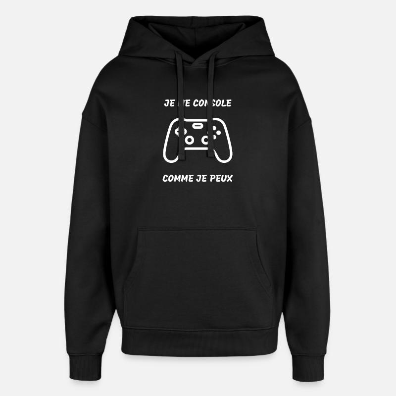 Video Game Controller - Oversized Unisex Hoodie by Stanley/Stella - black