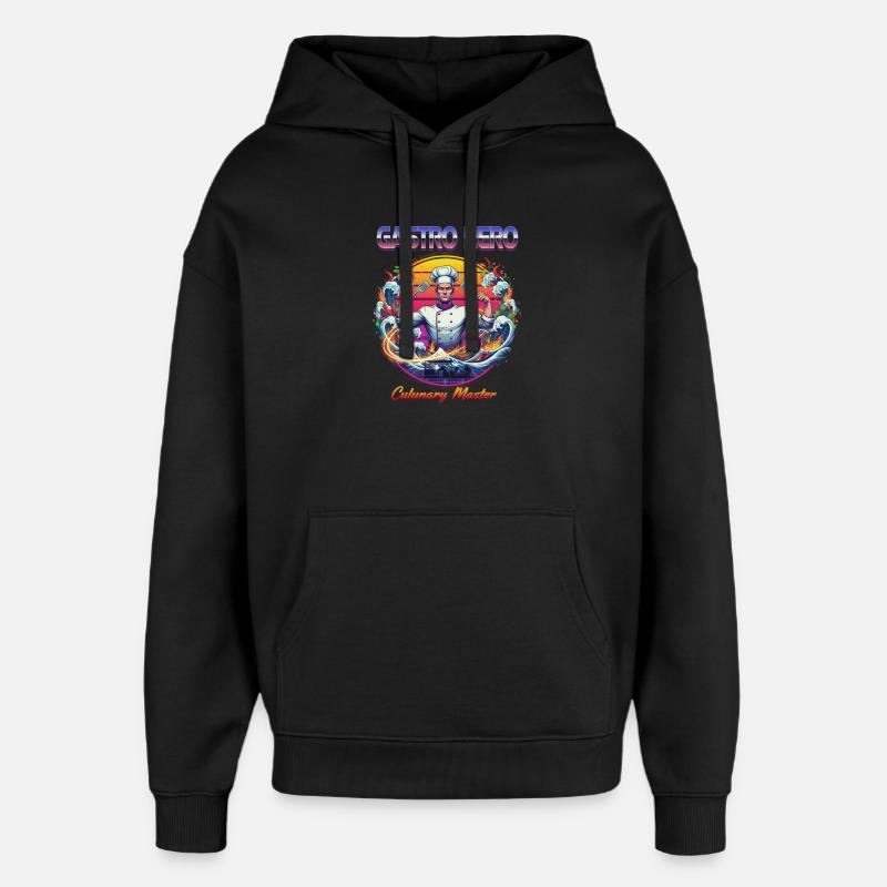 Gastro Hero - Sweat à capuche unisexe Stanley/Stella Oversized - noir