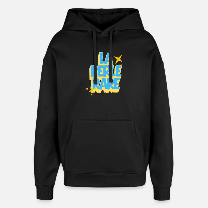 La Perle Rare, Citation Positive - Sweat à capuche unisexe Stanley/Stella Oversized - noir