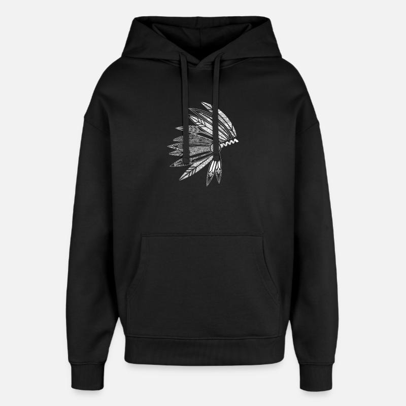 Coiffure d'un chef - Sweat à capuche unisexe Stanley/Stella Oversized - noir