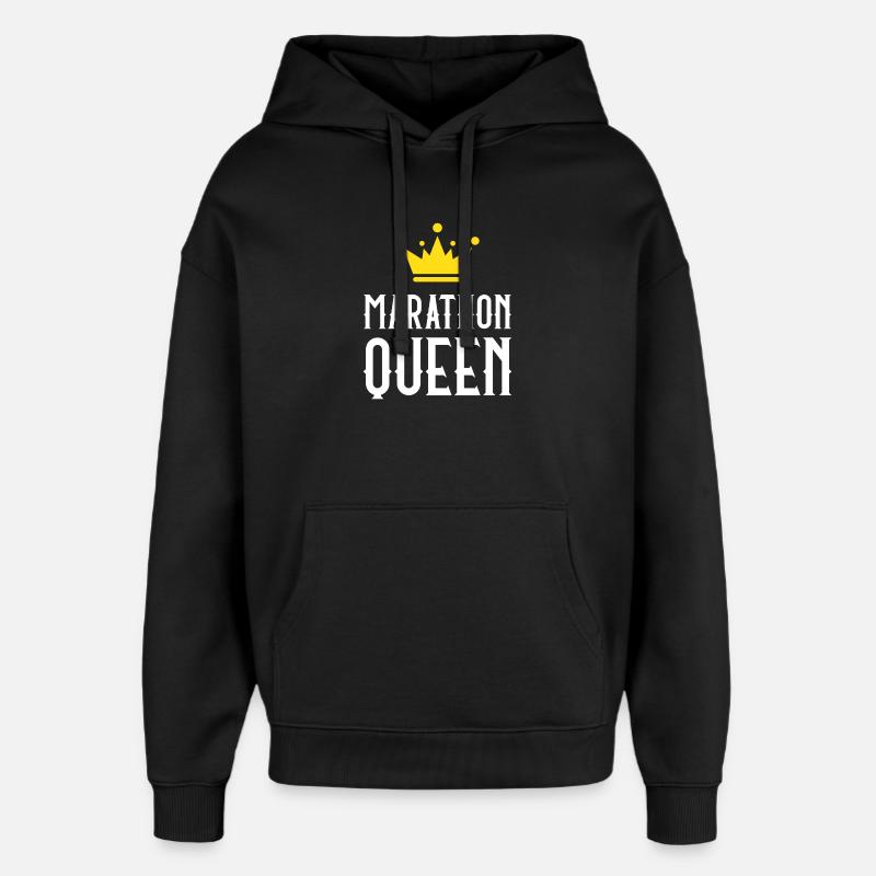 Marathon Queen - Sweat à capuche unisexe Stanley/Stella Oversized - noir