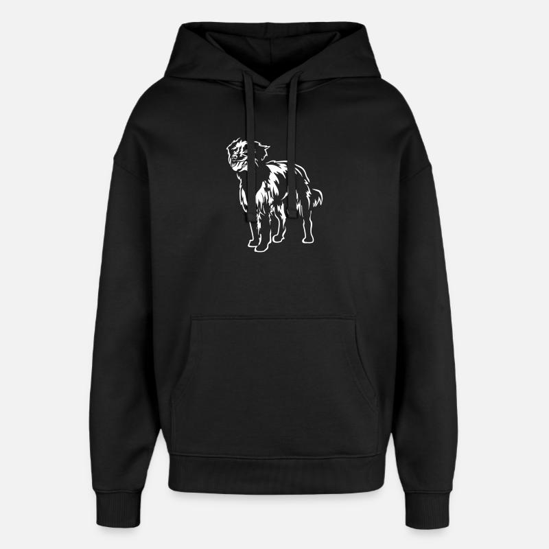 Berger des Pyrénées « Black Edition » - Sweat à capuche unisexe Stanley/Stella Oversized - noir