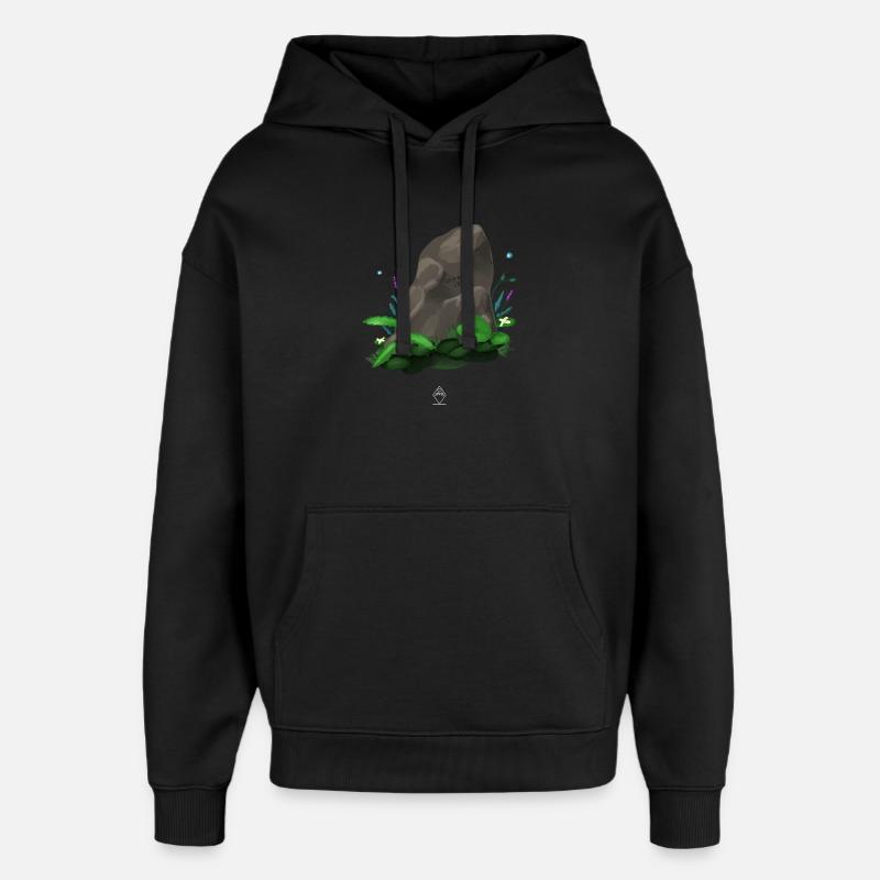 Pierre de Runes - Sweat à capuche unisexe Stanley/Stella Oversized - noir