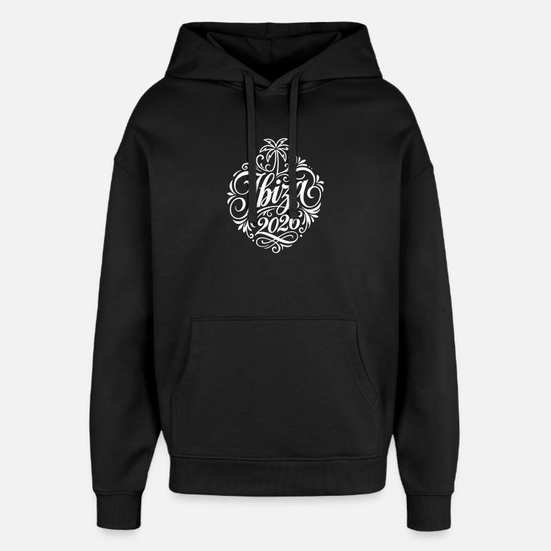 Ibiza 2026 - Sweat à capuche unisexe Stanley/Stella Oversized - noir