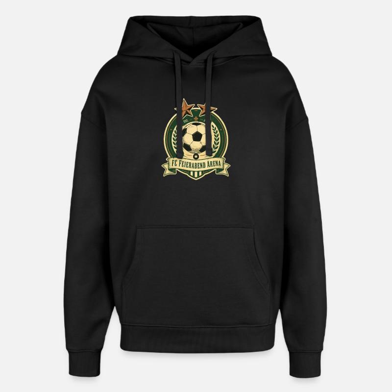 FC Feierabend Arena - Oversized Unisex Hoodie von Stanley/Stella - Schwarz