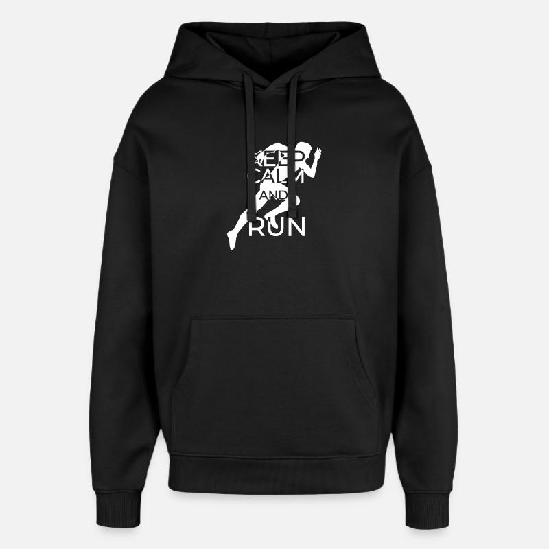 Motif courant avec citation - Sweat à capuche unisexe Stanley/Stella Oversized - noir