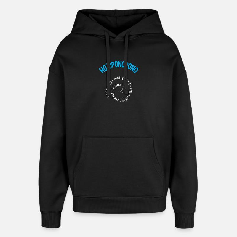 Ho oponopono - Sweat à capuche unisexe Stanley/Stella Oversized - noir