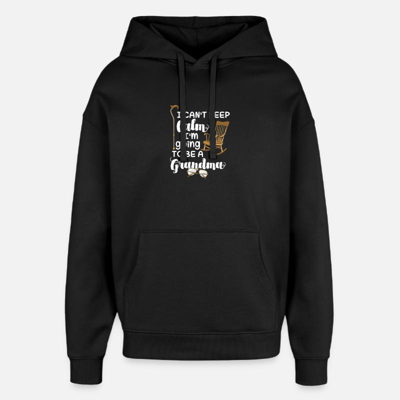MAMIE - Sweat à capuche unisexe Stanley/Stella Oversized - noir