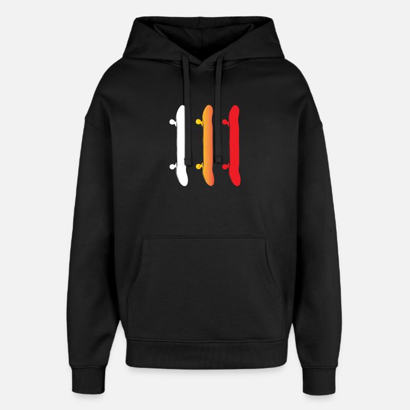 Skateboard - Skateboards - Sweat à capuche unisexe Stanley/Stella Oversized - noir