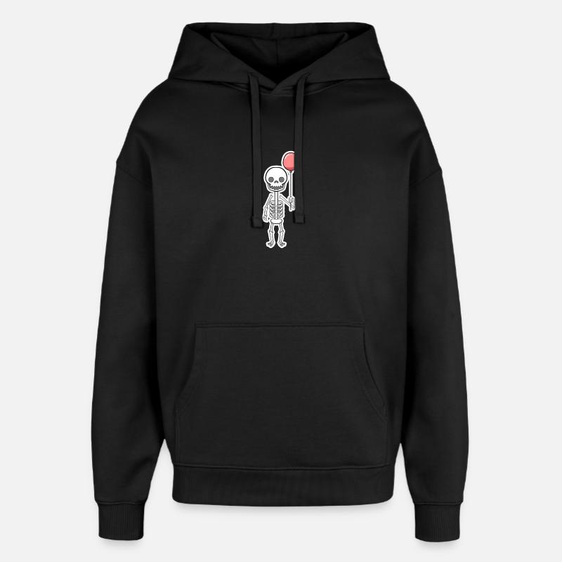 Halloween squelette - Sweat à capuche unisexe Stanley/Stella Oversized - noir