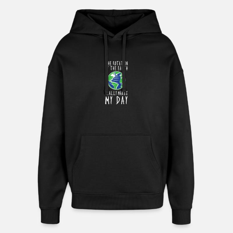 Enseignant De géographie Cadeau - Sweat à capuche unisexe Stanley/Stella Oversized - noir