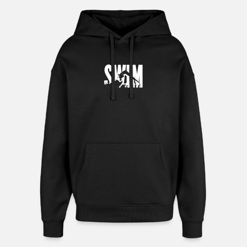 Nageur - nager - Sweat à capuche unisexe Stanley/Stella Oversized - noir