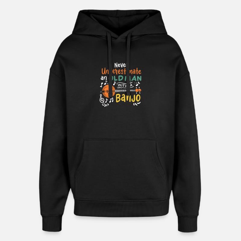 Banjo - Sweat à capuche unisexe Stanley/Stella Oversized - noir