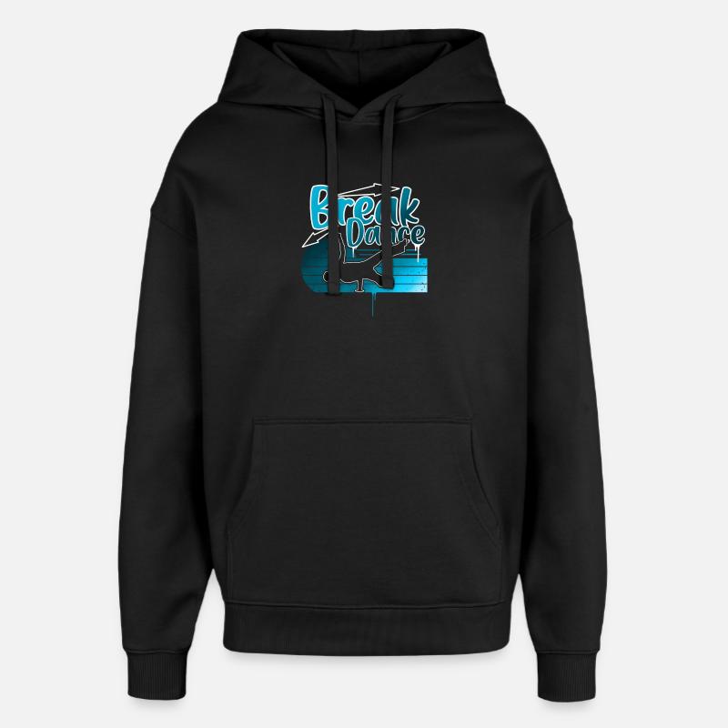 Breakdance - Oversized Unisex Hoodie von Stanley/Stella - Schwarz