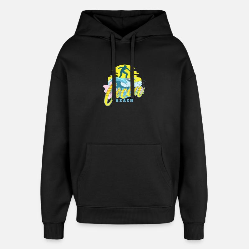 Cocoa Beach - Oversized Unisex Hoodie von Stanley/Stella - Schwarz