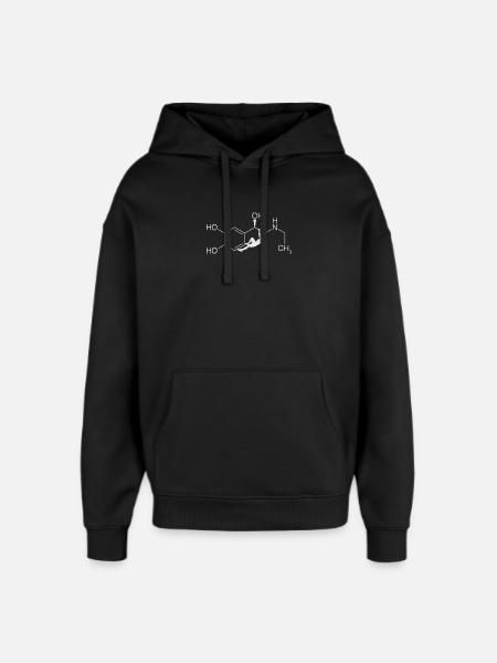 Adrenalin – Klettern auf Molekülebene - Oversized Unisex Hoodie von Stanley/Stella - Schwarz