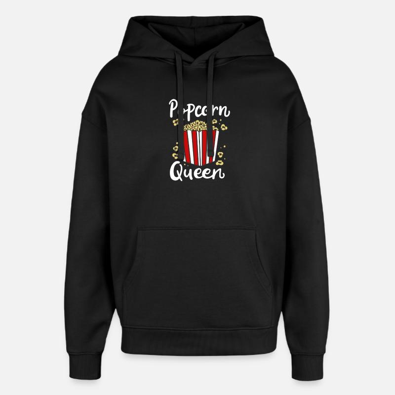 Popcorn - Oversized Unisex Hoodie von Stanley/Stella - Schwarz