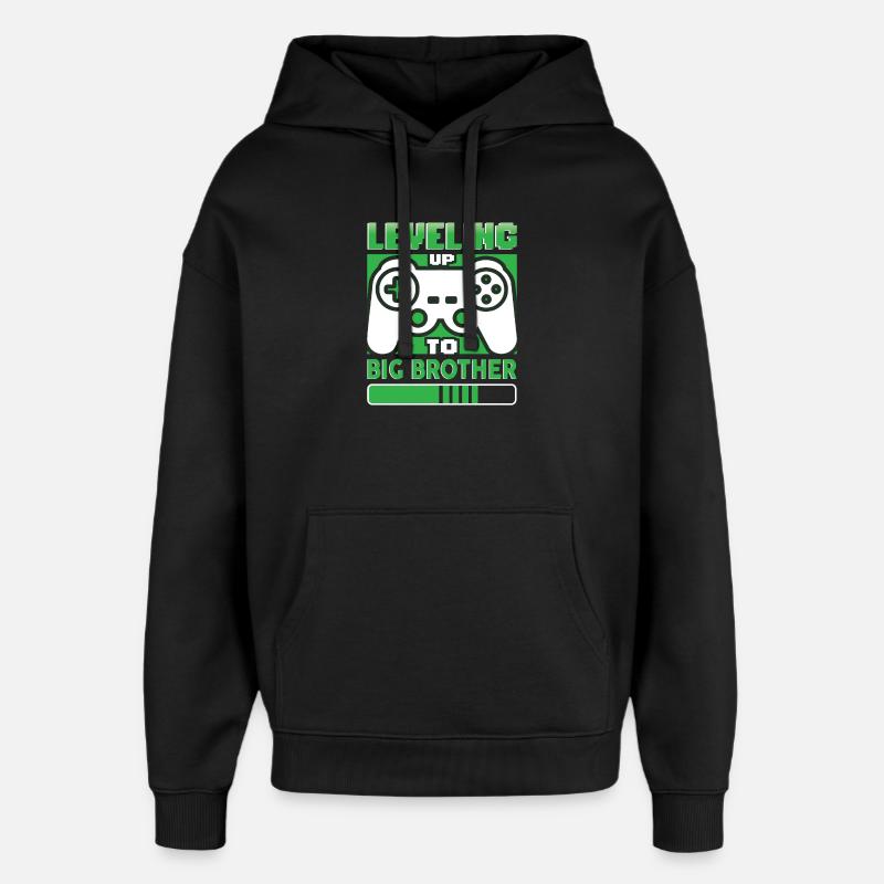 Mise à niveau vers Big Brother - Sweat à capuche unisexe Stanley/Stella Oversized - noir
