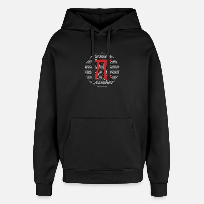 Pi Jour Pi Math - Sweat à capuche unisexe Stanley/Stella Oversized - noir